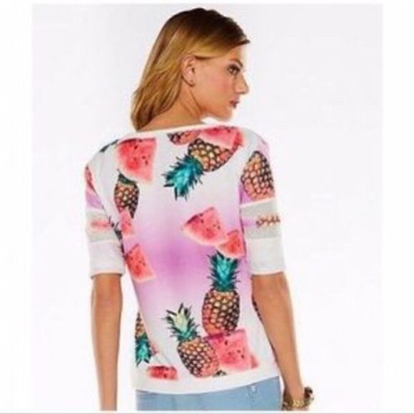 Juicy Couture Pineapples and Watermelon Printed Top - Picture 2 of 8